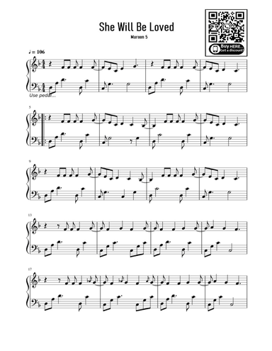 She Will Be Loved (arr. eduardo)
