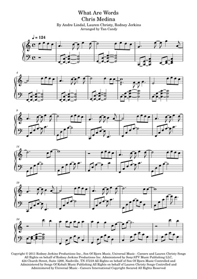 What Are Words (arr. Tan Candy)