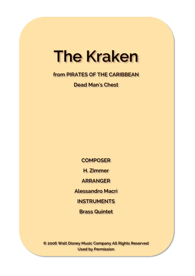 The Kraken (arr. Alessandro Macrì)