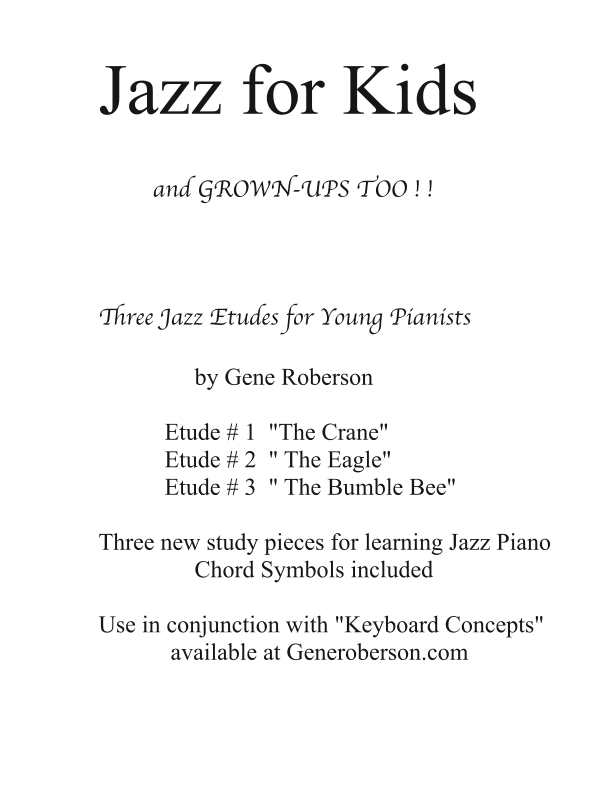Jazz Etudes (Three) for Young Pianists