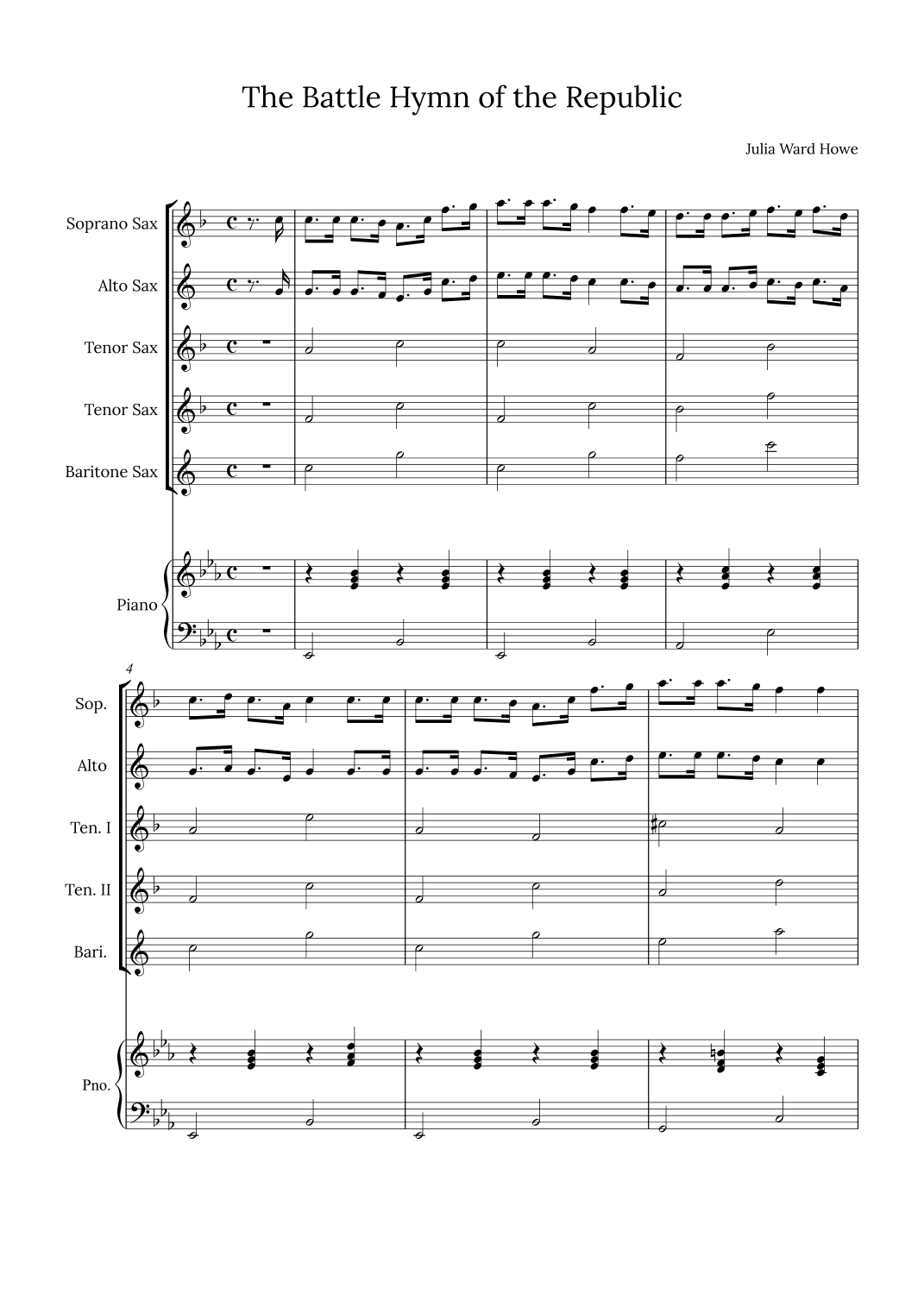 The Battle Hymn of the Republic (arr. Alex Nunes Rodrigues)