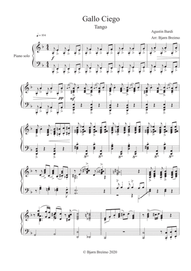 Gallo Ciego (arr. Bjøn Breimo)