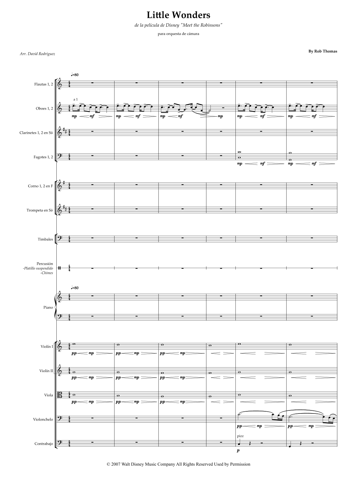 Little Wonders (arr. David Rodríguez)