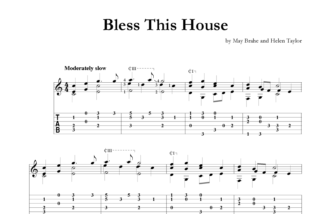 Bless This House (arr. Mark Phillips)