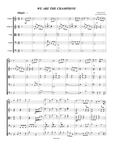 We Are The Champions (arr. RAUL NORIEGA)