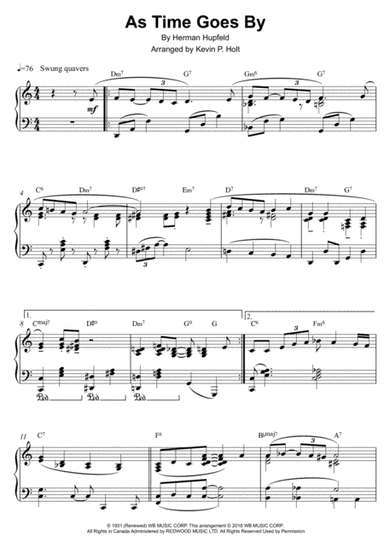 As Time Goes By (arr. Kevin P. Holt)