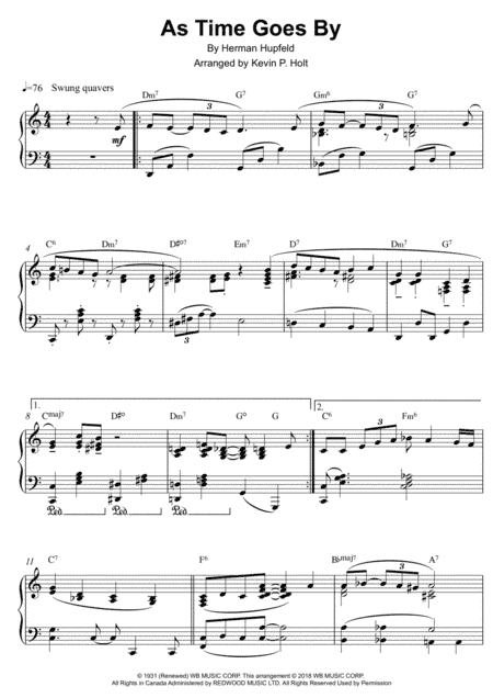 As Time Goes By (arr. Kevin P. Holt)