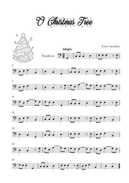 O Christmas Tree (for Trombone) (arr. Cadenza Editions)
