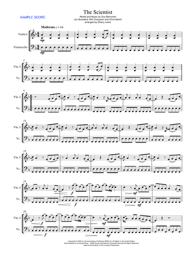 The Scientist (arr. Sherry Lewis)