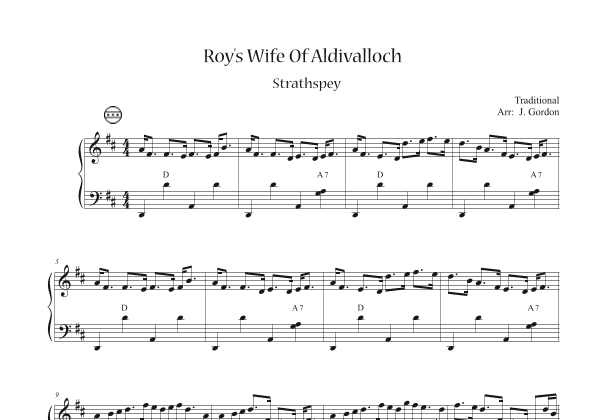 Roy's Wife Of Aldivalloch (arr. Julia Gordon)