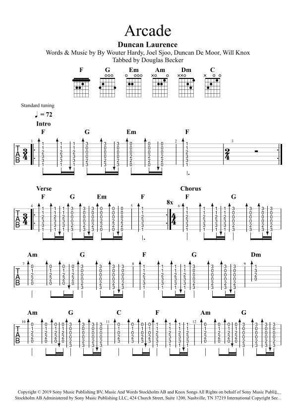 Arcade (arr. Douglas Becker)