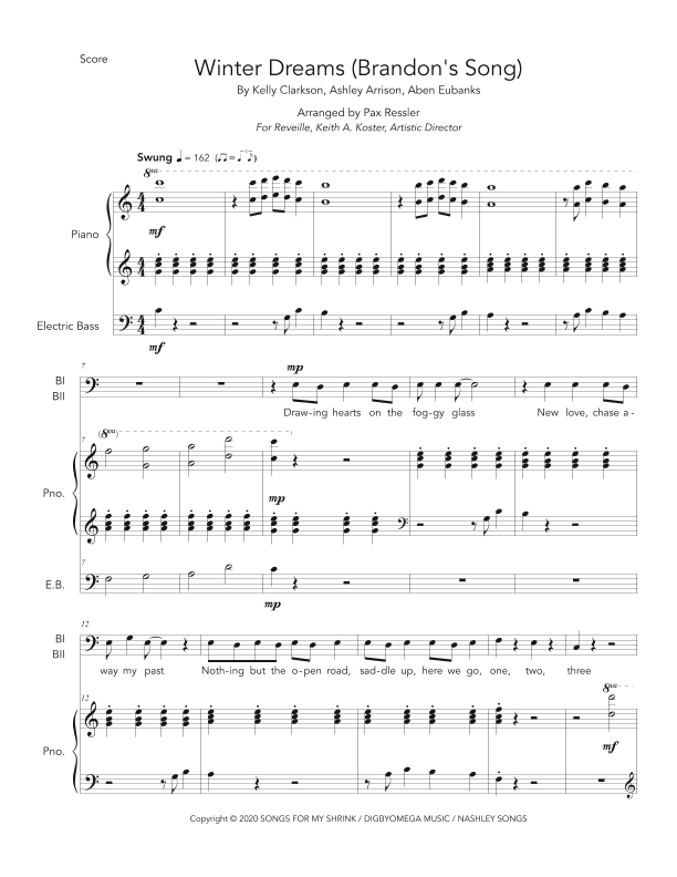 Winter Dreams Brandon S Song (arr. Pax Ressler)