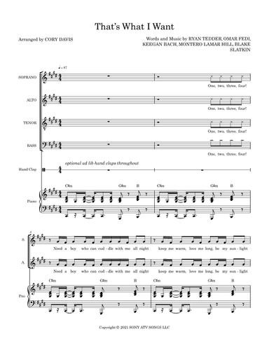 Thats What I Want (arr. Cory Davis)