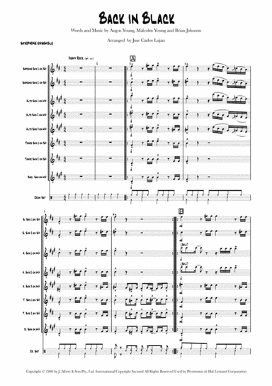Back In Black (arr. Jose Carlos Lujan)