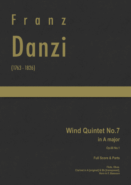 Danzi - Wind Quintet No.7 in A major, Op.68 No.1 (arr. J.G. Cucó Barber)