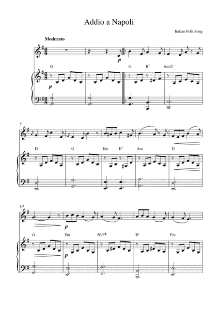 Addio a Napoli (arr. Kaiserin Rebecca)