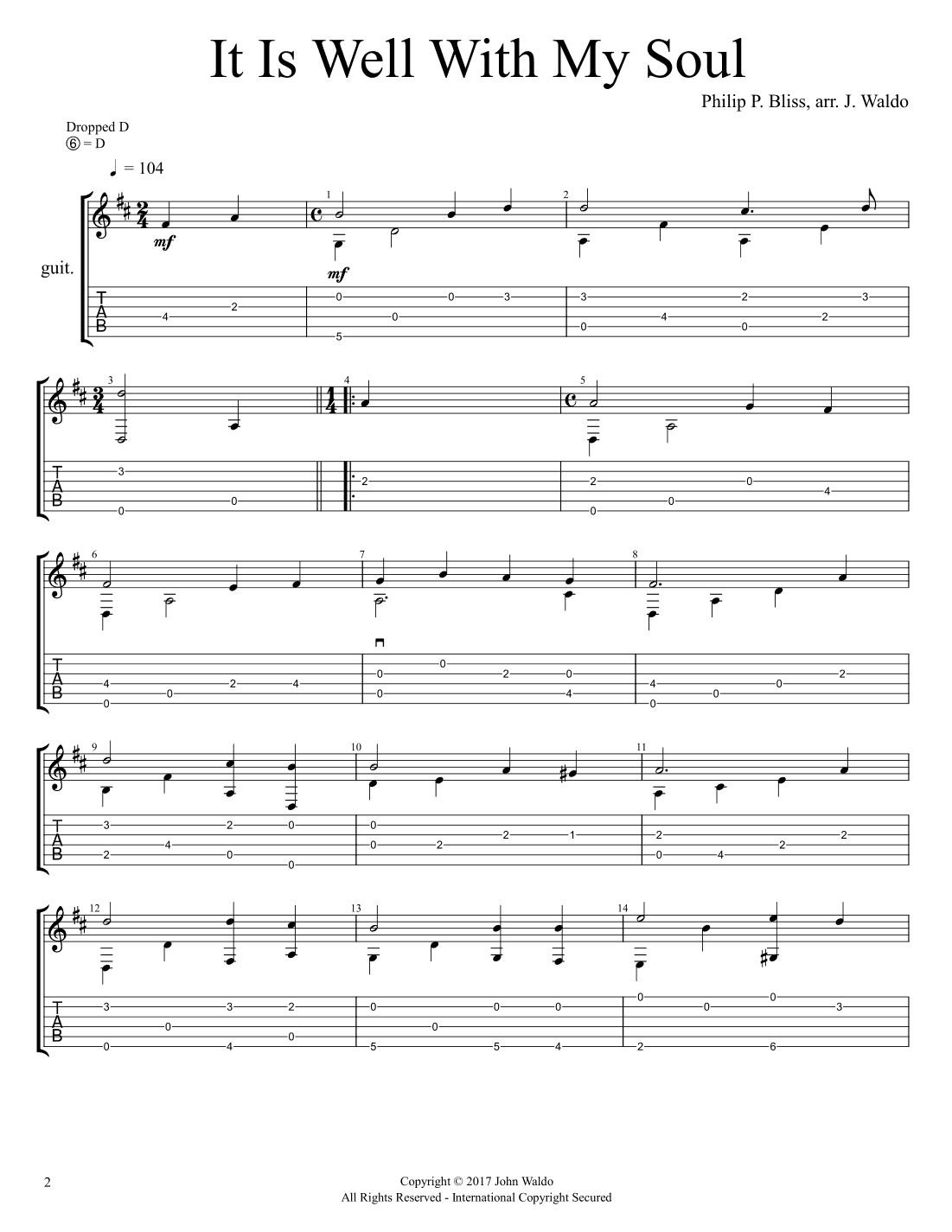 It Is Well With My Soul (arr. John Waldo)