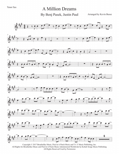A Million Dreams (arr. Kevin Busse)