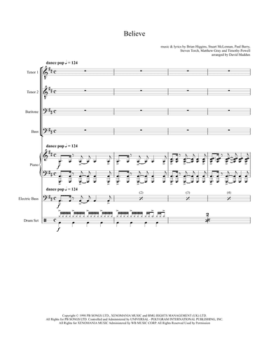 Believe (arr. David Maddux)