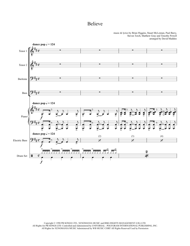 Believe (arr. David Maddux)