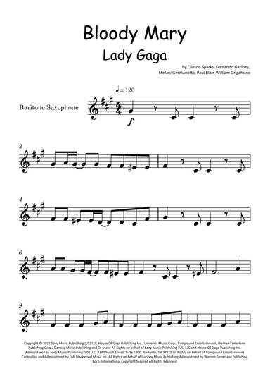 Bloody Mary (arr. Glauco Fernandes)