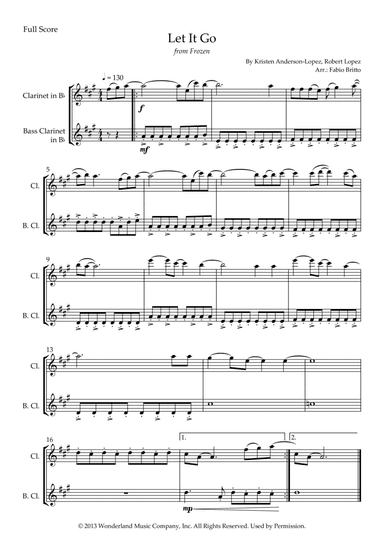 Let It Go (arr. Fabio Britto)