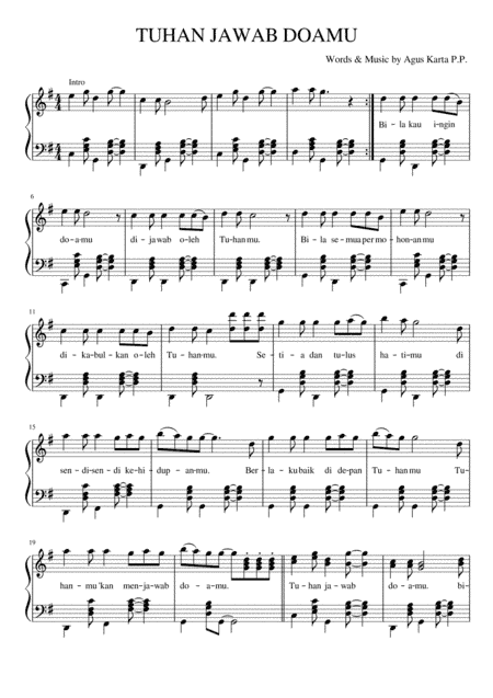 Tuhan Jawab Doamu (God Answers Your Prayer)