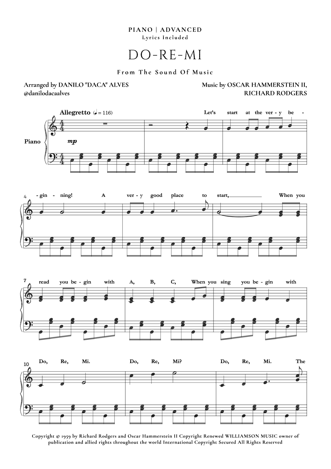 Do-re-mi (arr. Danilo "Daca" Alves)