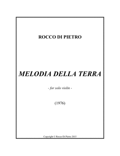 Melodia della terra (Melody of the Earth)