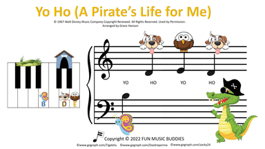 Yo Ho (a Pirate's Life For Me) (arr. Grace Hanson)