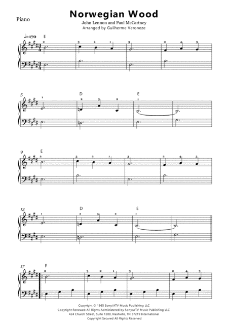 Norwegian Wood (this Bird Has Flown) (arr. Guilherme Veroneze)