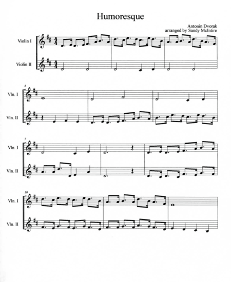Humoresque (arr. Sandy McIntire)