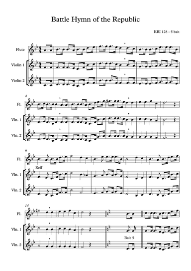Battle Hymn of the Republic (arr. Angie Wiranata)