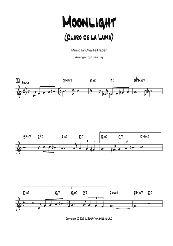 Moonlight (arr. Sven Bey)