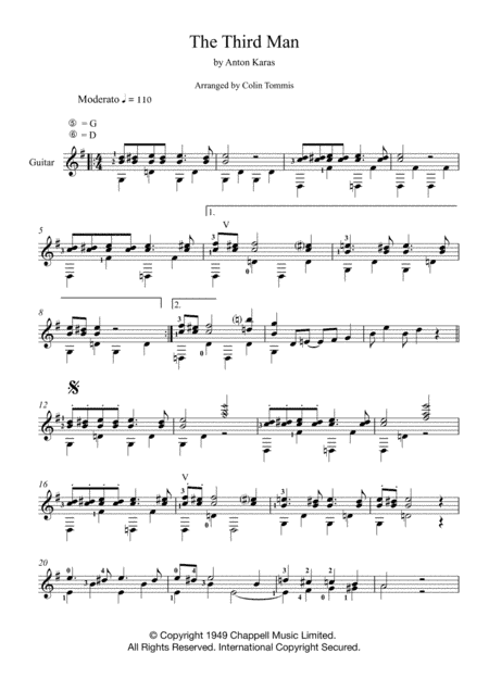 The Third Man (the Harry Lime Theme) (arr. Colin Tommis)