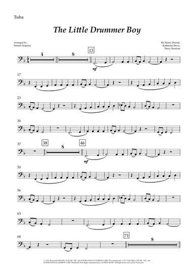 The Little Drummer Boy (arr. Samuel Sequeira)