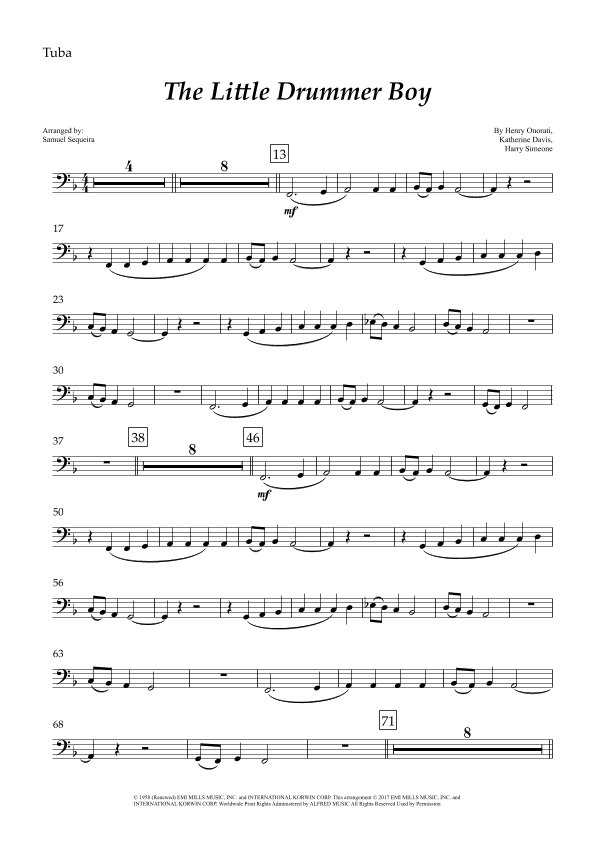 The Little Drummer Boy (arr. Samuel Sequeira)