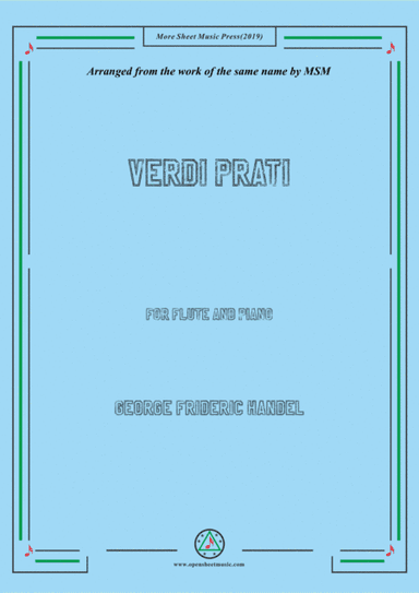 Handel-Verdi prati,for Flute and Piano (arr. MSM)