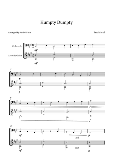 Humpty Dumpty (arr. André Nusa)