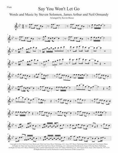Say You Won't Let Go (arr. Kevin Busse)