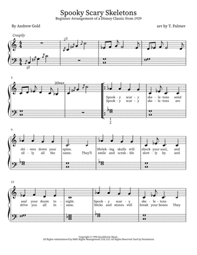 Spooky Scary Skeletons (arr. Tasha Palmer)