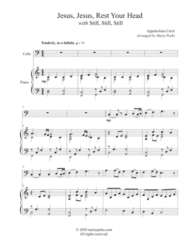 Jesus, Jesus, Rest Your Head (Cello-Piano) (arr. Marty Parks)