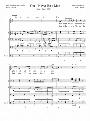You'll Never Be A Man (arr. Sylvie Yannello)