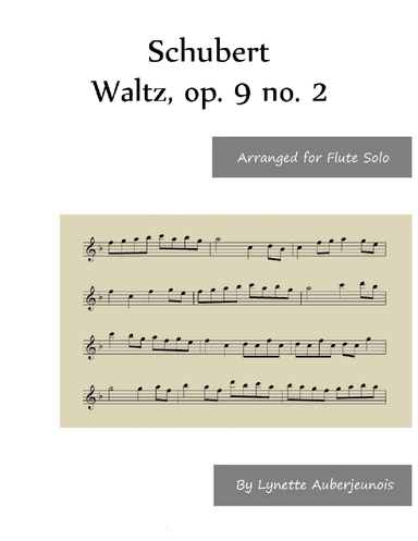 Waltz, op. 9 no. 2 - Flute Solo (arr. Lynette Auberjeunois)