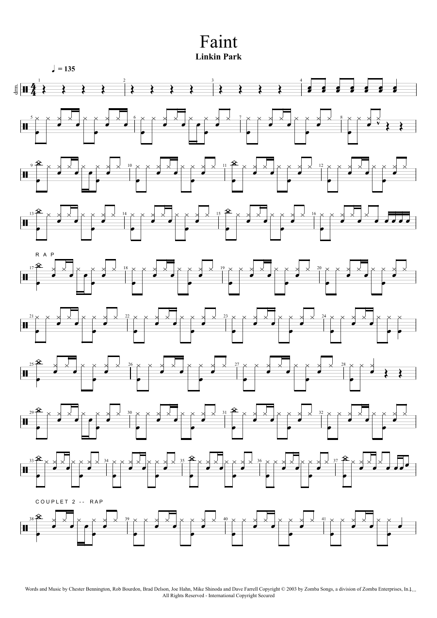 Faint (arr. Cyril Mayer)