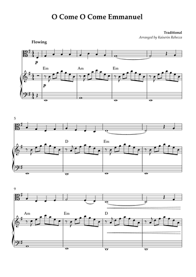 O Come O Come Emmanuel (arr. Kaiserin Rebecca)