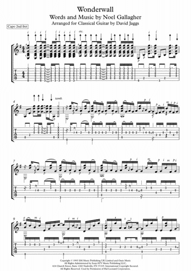 Wonderwall (arr. David Jaggs)