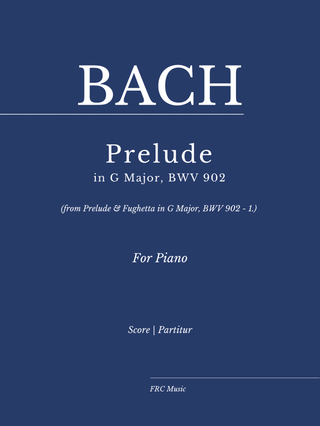 Bach: Prelude (from Prelude & Fughetta in G Major, BWV 902 - 1.) - as played By Víkingur Ólafsson (arr. Flavio Regis Cunha)