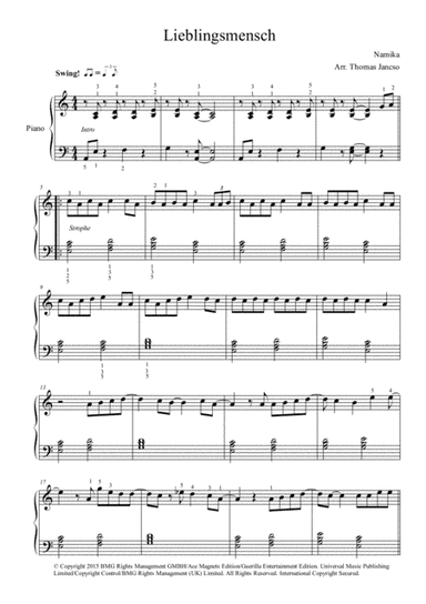 Lieblingsmensch (arr. Thomas Jancso)