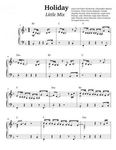 Holiday (arr. Darren Day)